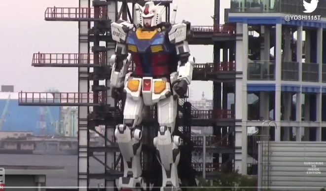 Γιγαντιαίο κινούμενο ρομπότ Gundam αποκαλύφθηκε στην Ιαπωνία