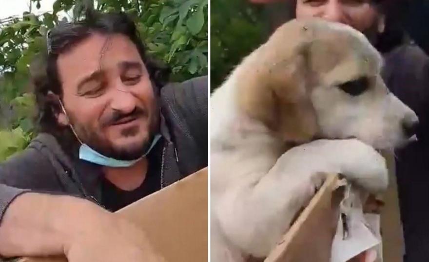 Βασίλης Χαραλαμπόπουλος – Λίνα Πρίντζου: Έσωσαν σκυλί που κάποιος πέταξε στα σκουπίδια (Δείτε το βίντεο)